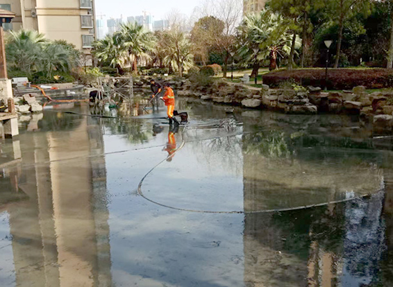 蚌埠景观池淤泥清理